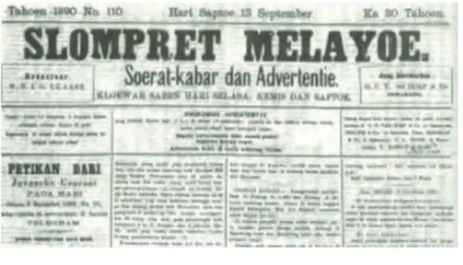 Gambar 3.3 Surat kabar  Slompret Melayu