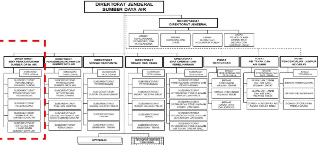 Gambar 2.1 Struktur Organisasi Direktorat Jenderal Sumber Daya Air    