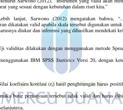 tabel harus lebih besar dari 0,306. 