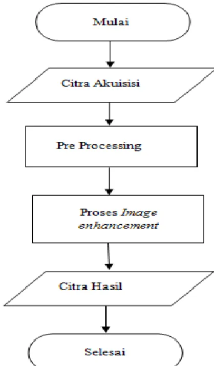 Gambar 3. Diagram alir proses   image enhancement secara umum 