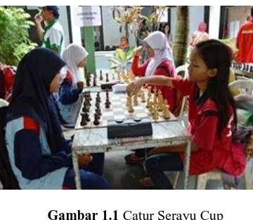 Gambar 1.1 Catur Serayu Cup Sumber: https://lintaskebumen.wordpress.com/2014/12/29/digelar-kejuaraan-catur-serayu-cup-2014 
