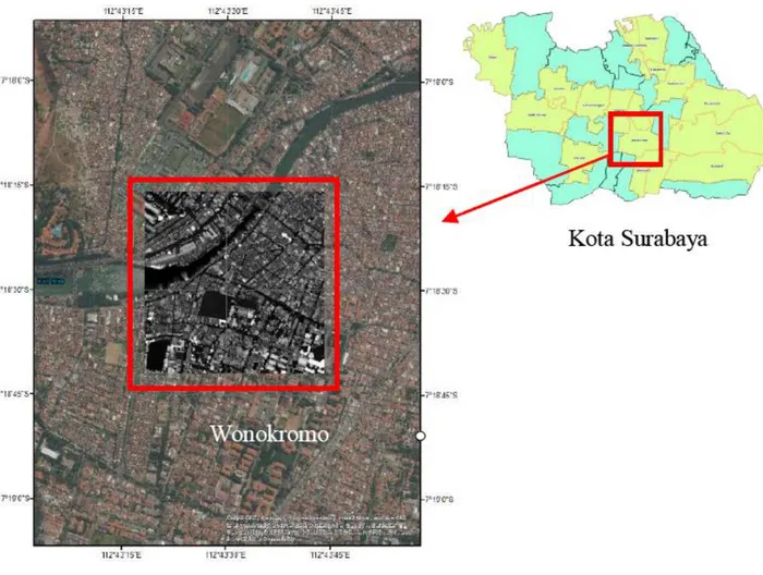 Gambar 1. Lokasi penelitian Kelurahan Wonokromo 