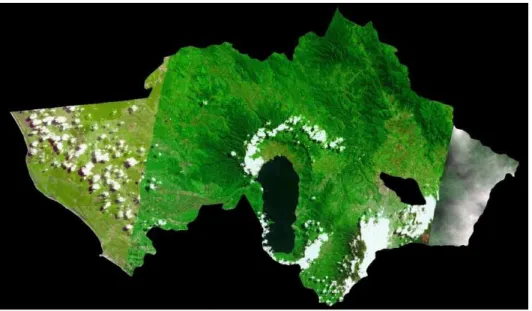 Gambar I.1  Citra Landsat Spot 5  Kab. Agam