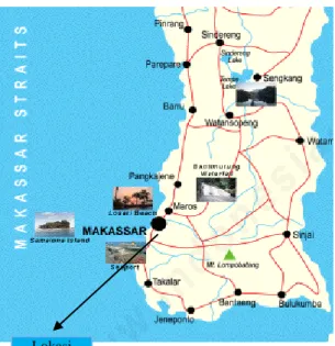 Gambar 1. Peta lokasi penelitian Lokasi 