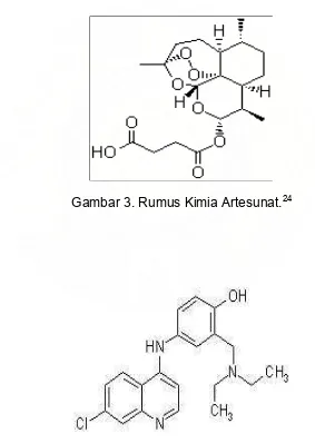 Gambar 3. Rumus Kimia Artesunat.24 