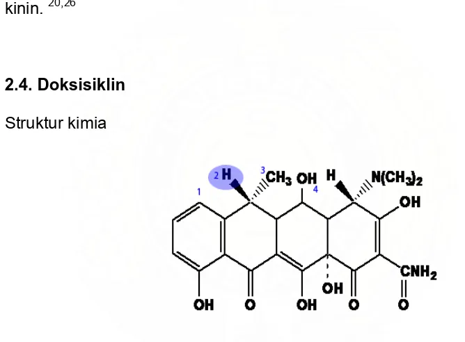 Gambar 5. Struktur Kimia Doksisiklin. 26 