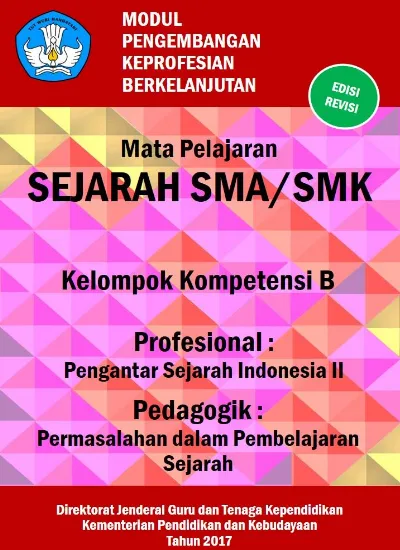 MODUL PENGEMBANGAN KEPROFESIAN BERKELANJUTAN SEJARAH SMA/SMK ...