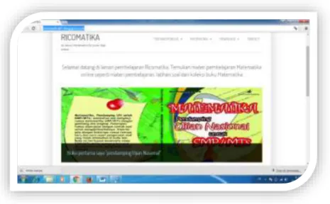 Gambar 12. Contoh tampilan Blog 