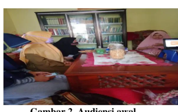 Gambar 2. Audiensi awal 