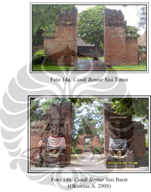 Foto 14a. Candi Bentar Sisi Timur 