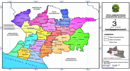 Gambar 1.1  Peta Kabupaten Bantul 