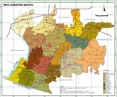 Gambar 2.1. Peta Kabupaten Bantul 