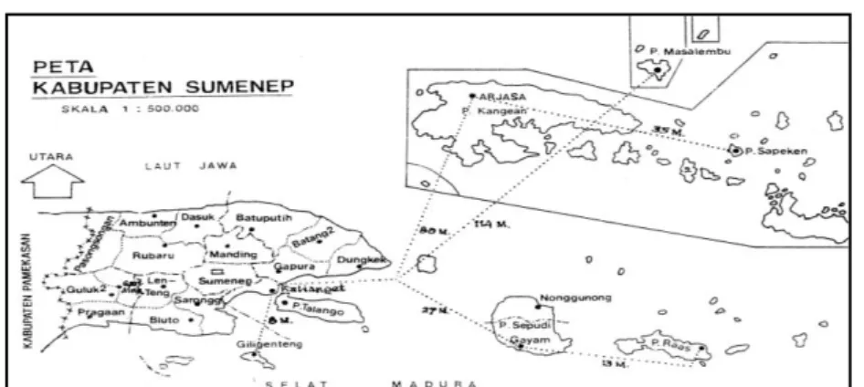 Gambar 1:Peta Kabupaten Sumenep 