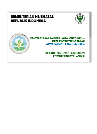 KEMENTERIAN KESEHATAN REPUBLIK INDONESIA