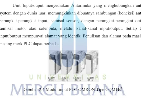 Gambar 2.4 Modul input PLC OMRON Tipe CQM1H 6
