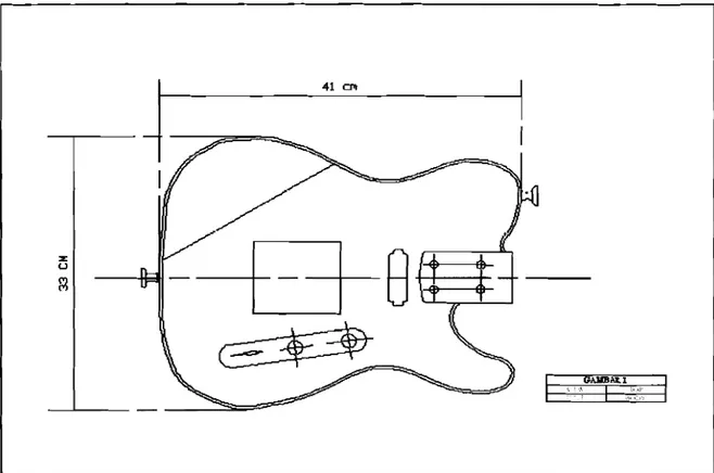 Gambar 5.1. Body Gitar Elektrik 
