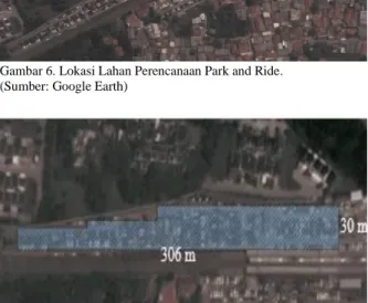 Gambar 6. Lokasi Lahan Perencanaan Park and Ride. 