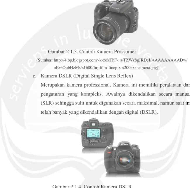 Gambar 2.1.3. Contoh Kamera Prossumer 