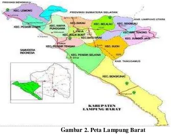 Gambar 2. Peta Lampung Barat 