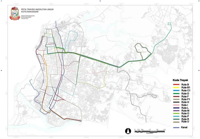 Gambar 2. Letak Halte BRT terhadap Klaster Permukiman di Suburban. 