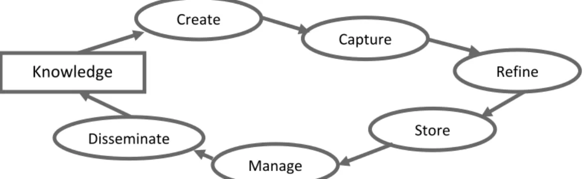Gambar 2.3 Siklus Knowledge Management menurut Turban dan Volonino (2010). 