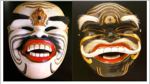 Gambar 2.8 Photo Kesenian Tapel Bali (Sumber: Bali Art Musium &amp; Setia Darma House of  Mask and Puppets) 