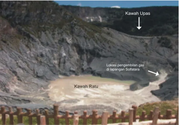 Gambar 3. Kawah Ratu dilihat dari sebelah timur. 