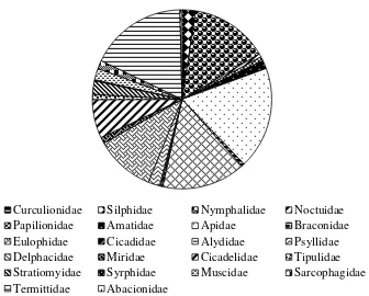 Gambar 16  Proporsi peran Artropoda lain pada tanaman jambu biji kristal  Hubungan KelimpahanArtropoda Predator dan Hama di Lapangan 