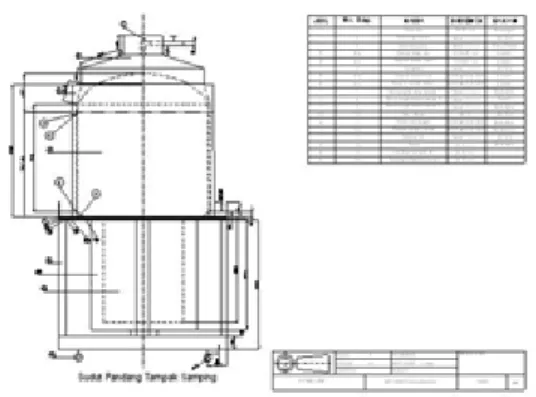 Gambar 1. Model tangki penyungkup sistem  primer AP1000