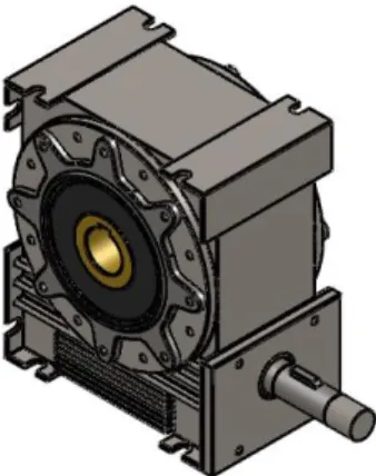 Gambar 8 Gear Box  Roda Traksi 
