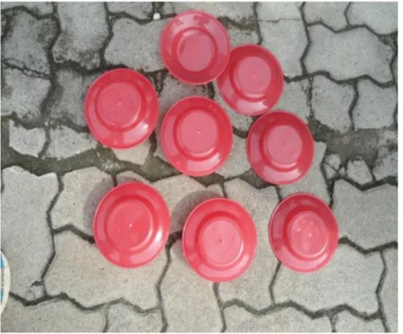 gambar  piring  plastik  yang  digunakan sebagai alat modifikasi : 