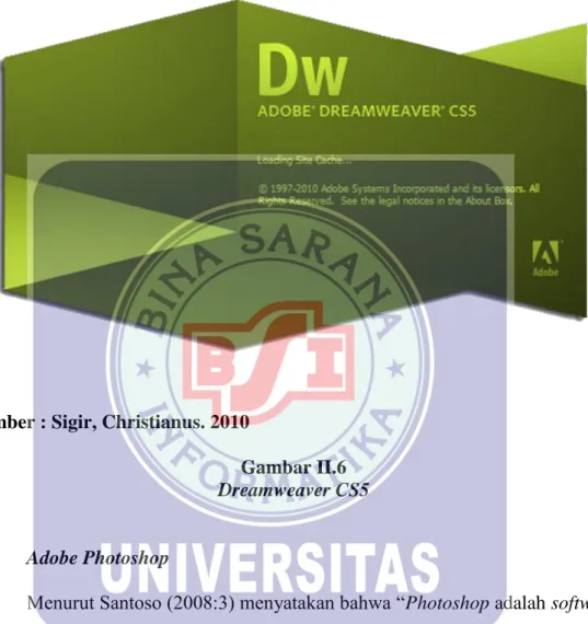 Gambar II.6  Dreamweaver CS5 