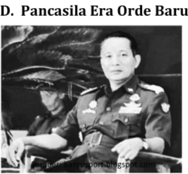 Gambar : Jenderal Soeharto  pun mulai diperbaiki. 
