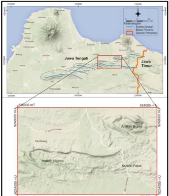 Gambar 1. Lokasi daerah penelitian (citra: GoogleMap). 