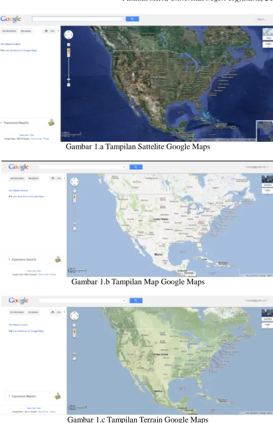 Gambar 1.a Tampilan Sattelite Google Maps 