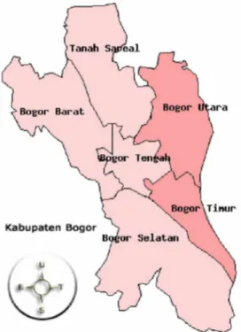 Gambar 23 Pewarnaan peta kota Bogor.