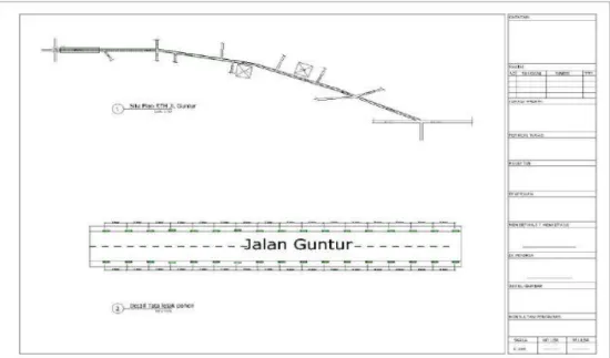 Gambar 4.12 site plan RTH Jalan Guntur  Sumber: Analisis Penulis 