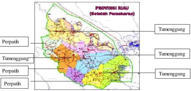 Gambar  2.  Peta adat Daerah Riau. 