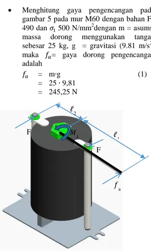 Gambar 5. Gaya-gaya yang bekerja 