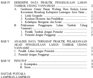 Gambaran Umum Dusun Wedung Desa Sedayu Lawas Kecamatan Brondong Kabupaten Lamongan Jawa Timur ..