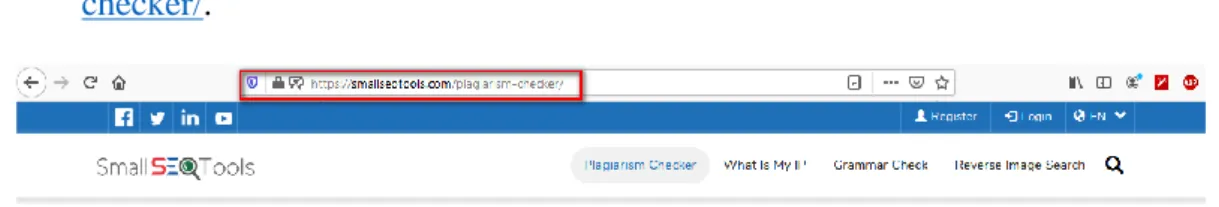 Gambar 2. 4 URL Small SEO Tools  Sumber: https://smallseotools.com/ 