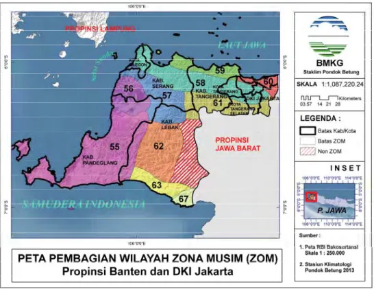 Gambar 1. Pembagian Wilayah ZOM Propinsi Banten dan DKI Jakarta 