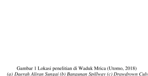 Gambar 1 Lokasi penelitian di Waduk Mrica (Utomo, 2018) 