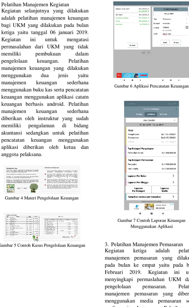 Gambar 5 Contoh Kasus Pengelolaan Keuangan 