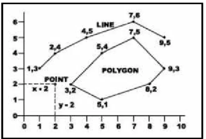 Gambar 7. Data vektor (Hartoyo, 2010).