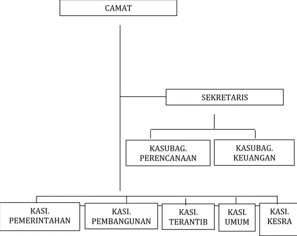 Gambar 4.2 Bagan Struktur Organisasi Kecamatan Anggeraja 