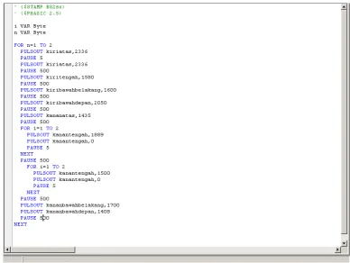 Gambar 2.14 Contoh editor Basic Stamp 