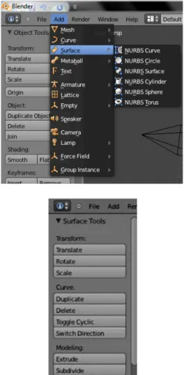 Gambar 1. Tampilan awal perangkat lunak Blender 3D