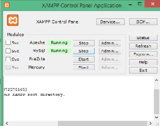 Gambar 4.1.  Connect XAMPP Server 