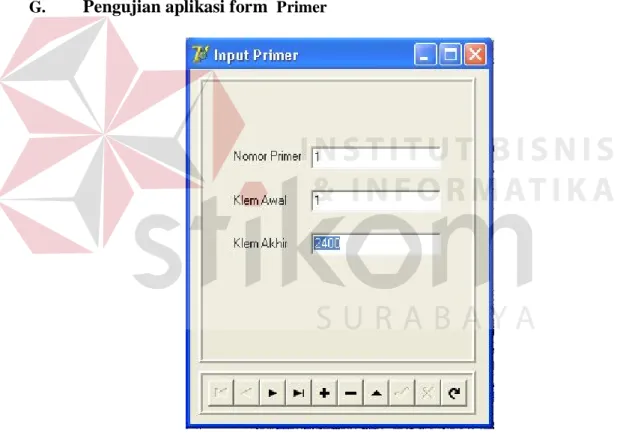 Gambar 4.12 Form Primer 